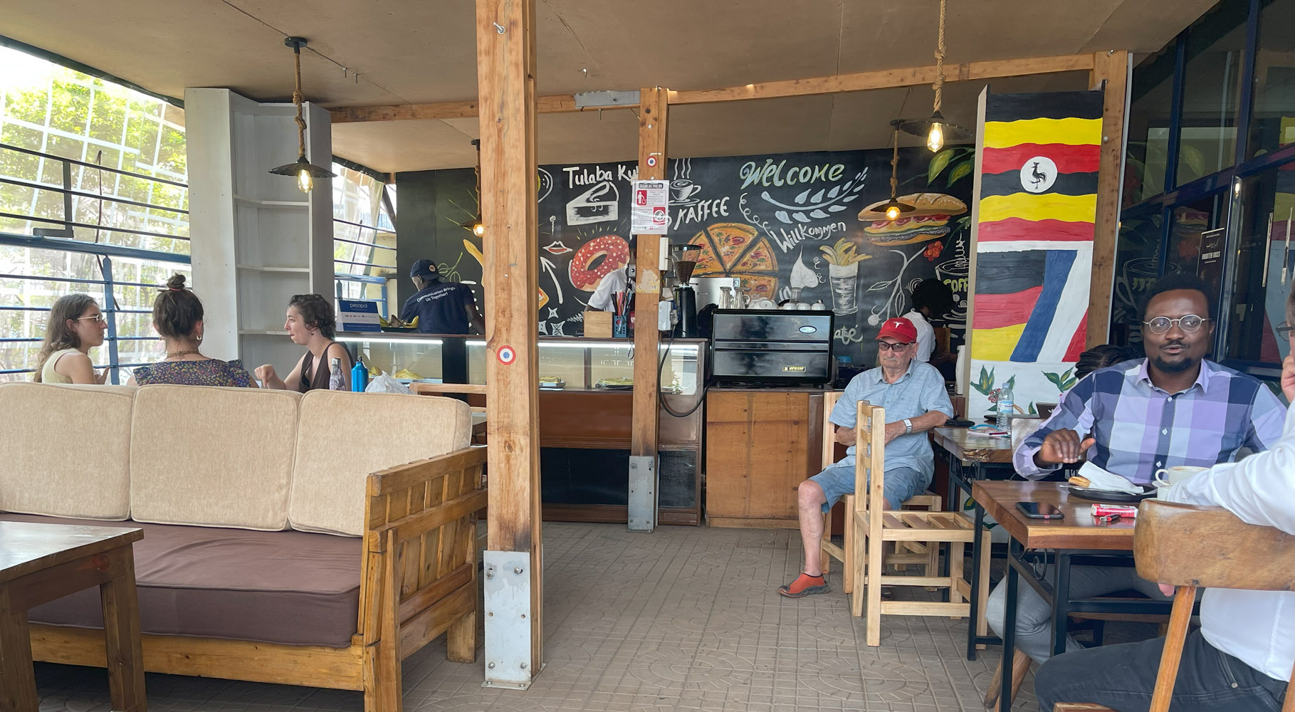 Cozy interior of Silent Café with comfortable seating and inclusive design for all customers